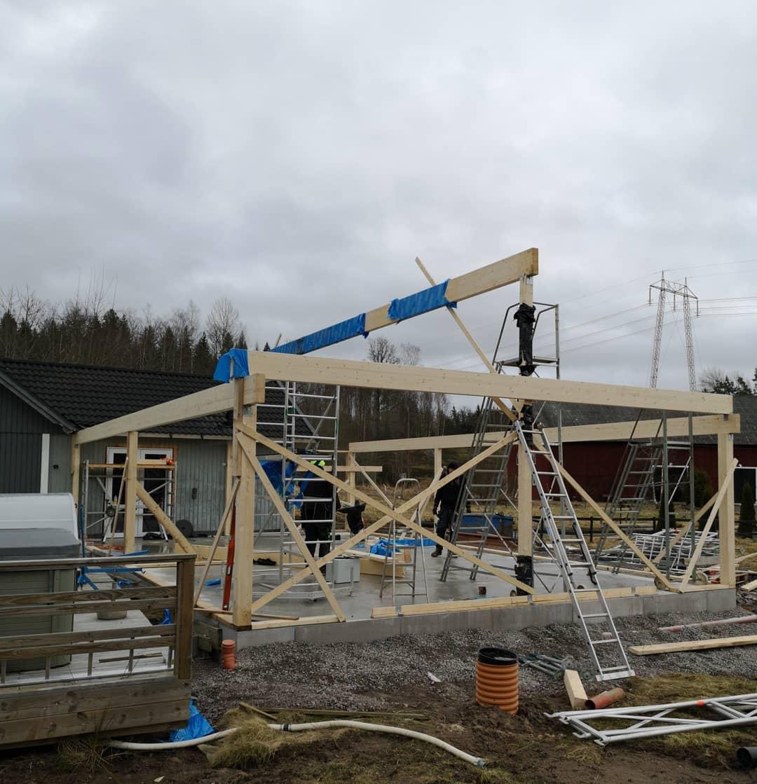 Om- och Tillbyggnad - Grönfoss Bygg projekt i Östergötland